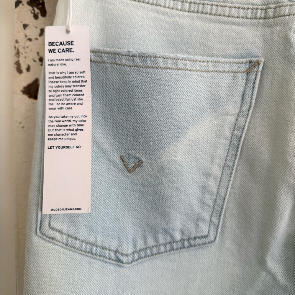 NWT Hudson Jeans Women's Light Blue Straight Leg Jeans Size 24 - Picture 9 of 11
